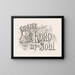 Loue le Seigneur, ô mon âme - Currier & Ives — gerahmtes Bild an der Wand