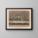 Das letzte Abendmahl - Currier & Ives — gerahmtes Bild an der Wand