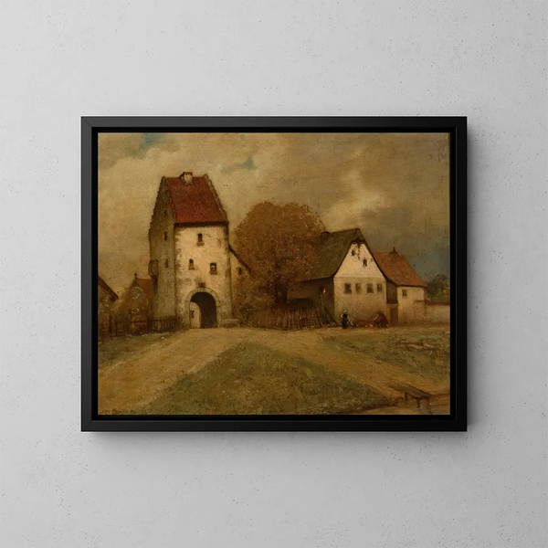 Fragment de ville - Curt Agthe — quadro incorniciato alla parete