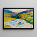 Landschaft mit Wasserlauf - Curt Herrmann — gerahmtes Bild an der Wand
