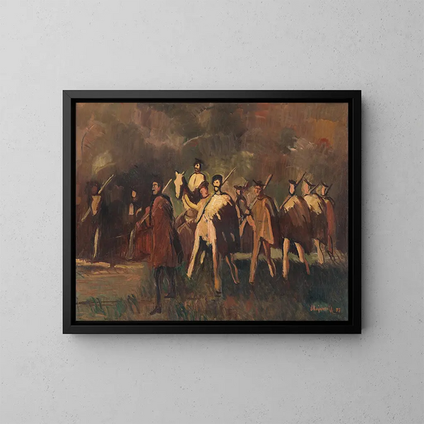 Versand - Cyprian Majernik — gerahmtes Bild an der Wand