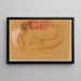 Nacktes weibliches liegend - Cyprian Majernik — gerahmtes Bild an der Wand