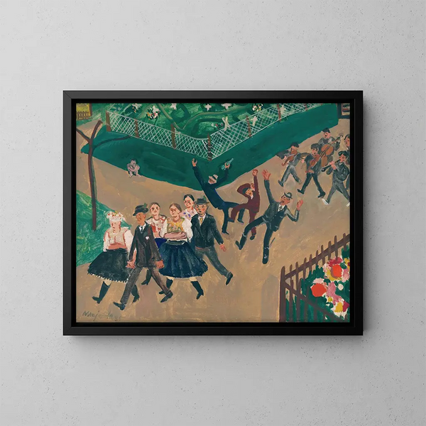 Processione di matrimonio - Cyprian Majernik — quadro incorniciato alla parete
