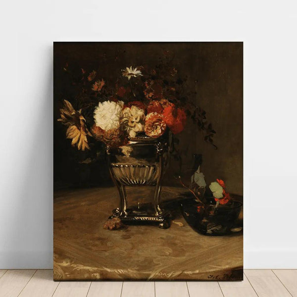 Dahlias et Capucines à l'Urne d'Argent - Jacques-Émile Blanche | Reproduction Tableau Décoration murale affiche copie