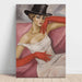 Riproduzione del dipinto Dame con cappello a cilindro - Boris Grigoriev