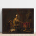 Reproduktion des Gemäldes Daniel und Cyrus vor dem Götzen Bel - Rembrandt van Rijn