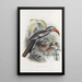 Tockus erythrorhynchus - Daniel Giraud Elliot — gerahmtes Bild an der Wand