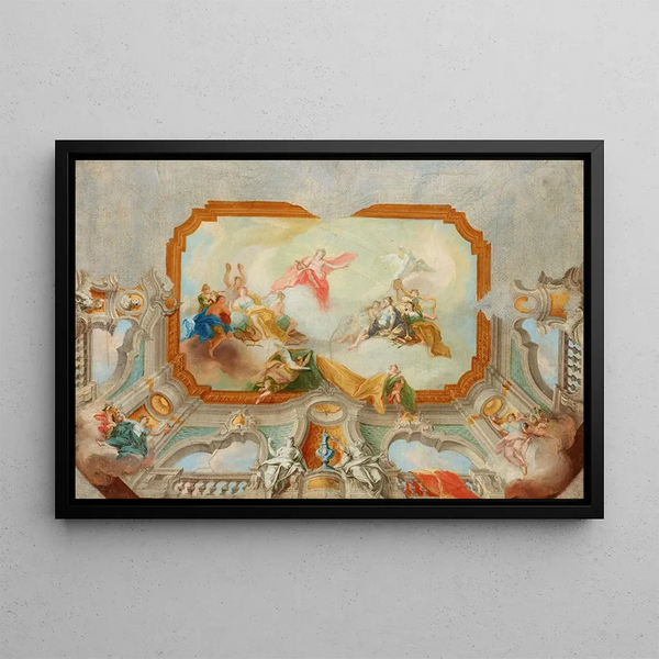 Daniel Gran - Apollo with the Muses Project for a Plafond.webp