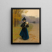 Woman in the Bois de Boulogne - Daniel Hernández Morillo — quadro incorniciato alla parete