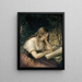 Studio in un bosco - Daniel Huntington — quadro incorniciato alla parete