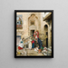 Women in an Oriental Courtyard - Daniel Israel — framed artwork on a wall