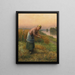 Il Raccolto - Daniel Ridgway Knight — quadro incorniciato alla parete