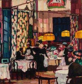 Dans la salle de thé - Josse Goossens
