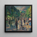 In the Garden of the Munich Courtyard - Albert Weisgerber — framed artwork on a wall