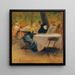 Im Garten Restaurant - Josef Engelhart — gerahmtes Bild an der Wand