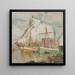 Nel porto di Svolvaer, studio delle Lofoten - Anna Boberg — quadro incorniciato alla parete