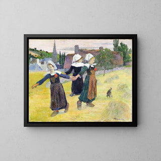 Danse bretonne delle ragazze a Pont Aven di Paul Gauguin