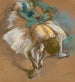 Tänzerin, die ihren Schuh bindet - Edgar Degas — Ansicht des Kunstwerks