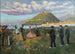 Danse de célébration basque à El Antiguo, Saint-Sébastien - Darío de Regoyos — Ansicht des Kunstwerks