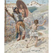 Reproduction of the painting David lance la pierre - James Tissot