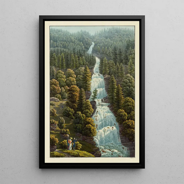 Le Giessbach - David Alois Schmid — gerahmtes Bild an der Wand