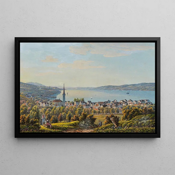 David Alois Schmid - Vue de Horgen lac de Zurich.webp