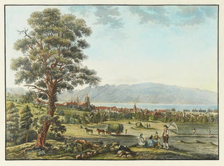 David Alois Schmid - Vue de Lausanne et du Lac Lman.webp