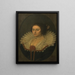 Portrait d'Aertje Witsen 1599-1652 - David Bailly — gerahmtes Bild an der Wand