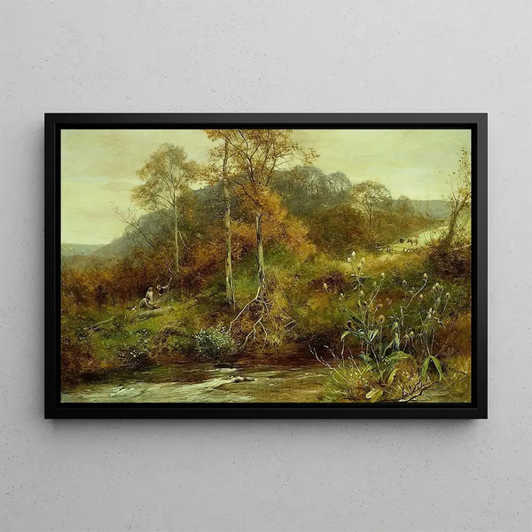 David Bates - Autumn River Scene The Brook.webp