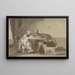 L'heure du café - David Bles — gerahmtes Bild an der Wand