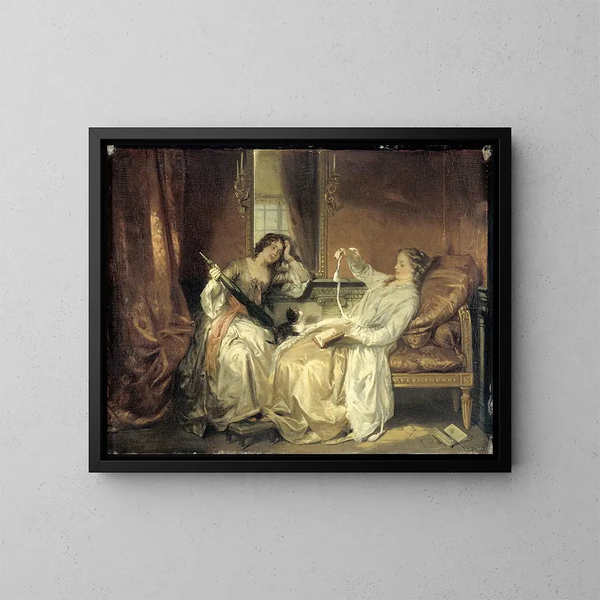La Conversation - David Bles — gerahmtes Bild an der Wand
