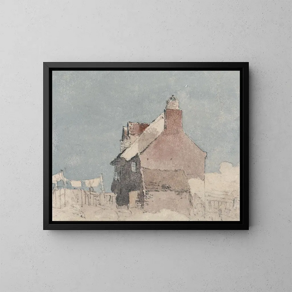 Cottage a Northfleet, Kent - David Cox — quadro incorniciato alla parete