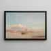 Krankenhaus von Greenwich seit Woolwich Reach - David Cox — gerahmtes Bild an der Wand