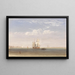 a merchant ship stranded offshore - David Cox Jr — framed artwork on a wall