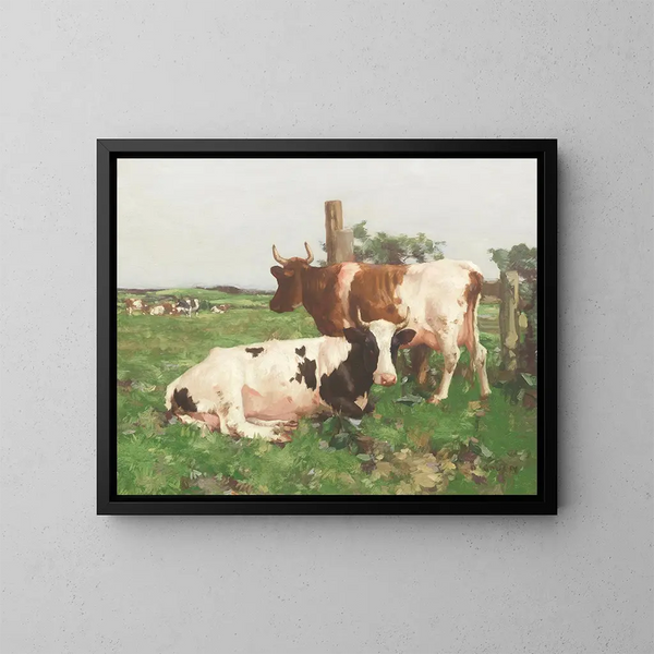 Ayrshire-Rinder-Gemälde - David Gauld — gerahmtes Bild an der Wand