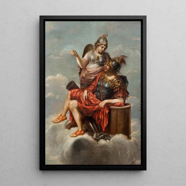 Reproduktion des Gemäldes Mars und Minerva - David Klöcker Ehrenstrahl