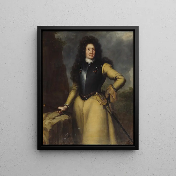 Mann stehend - David Klöcker Ehrenstrahl — gerahmtes Bild an der Wand
