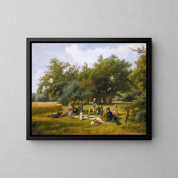 Il Picnic - David Monies — quadro incorniciato alla parete