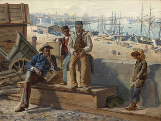 David Norslup - Negro Boys on the Quayside.webp