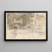 Ecke eines Zimmers mit Wandbildern - David Oyens — gerahmtes Bild an der Wand