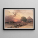 Approche du simoun, désert de Gizeh - David Roberts — quadro incorniciato alla parete