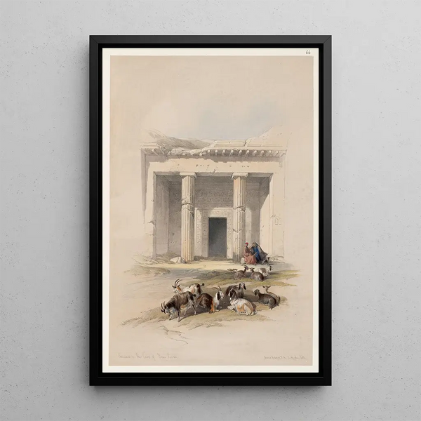David Roberts - Entrance to the caves of Beni Hasan.webp