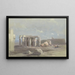 Fragmente einer kolossalen Statue im Memnonium Theben - David Roberts — gerahmtes Bild an der Wand