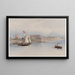Allgemeine Ansicht der Ruinen von Luxor vom Nil 1838 - David Roberts — gerahmtes Bild an der Wand