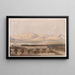 Kette der libyschen Berge vom Tempel von Luxor - David Roberts — gerahmtes Bild an der Wand