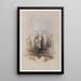 Parte della sala delle colonne a Karnak Tebe - David Roberts — quadro incorniciato alla parete