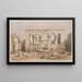 Portale del tempio di Kalabsha Kalbishah - David Roberts — quadro incorniciato alla parete