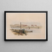 Rovine di Tebe da sud-ovest - David Roberts — quadro incorniciato alla parete