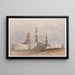 Tombeaux der Kalifen Kairo Moschee von Ayed Bey - David Roberts — gerahmtes Bild an der Wand