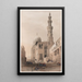 Tombeaux der Kalifen Kalifen Kairo - David Roberts — gerahmtes Bild an der Wand